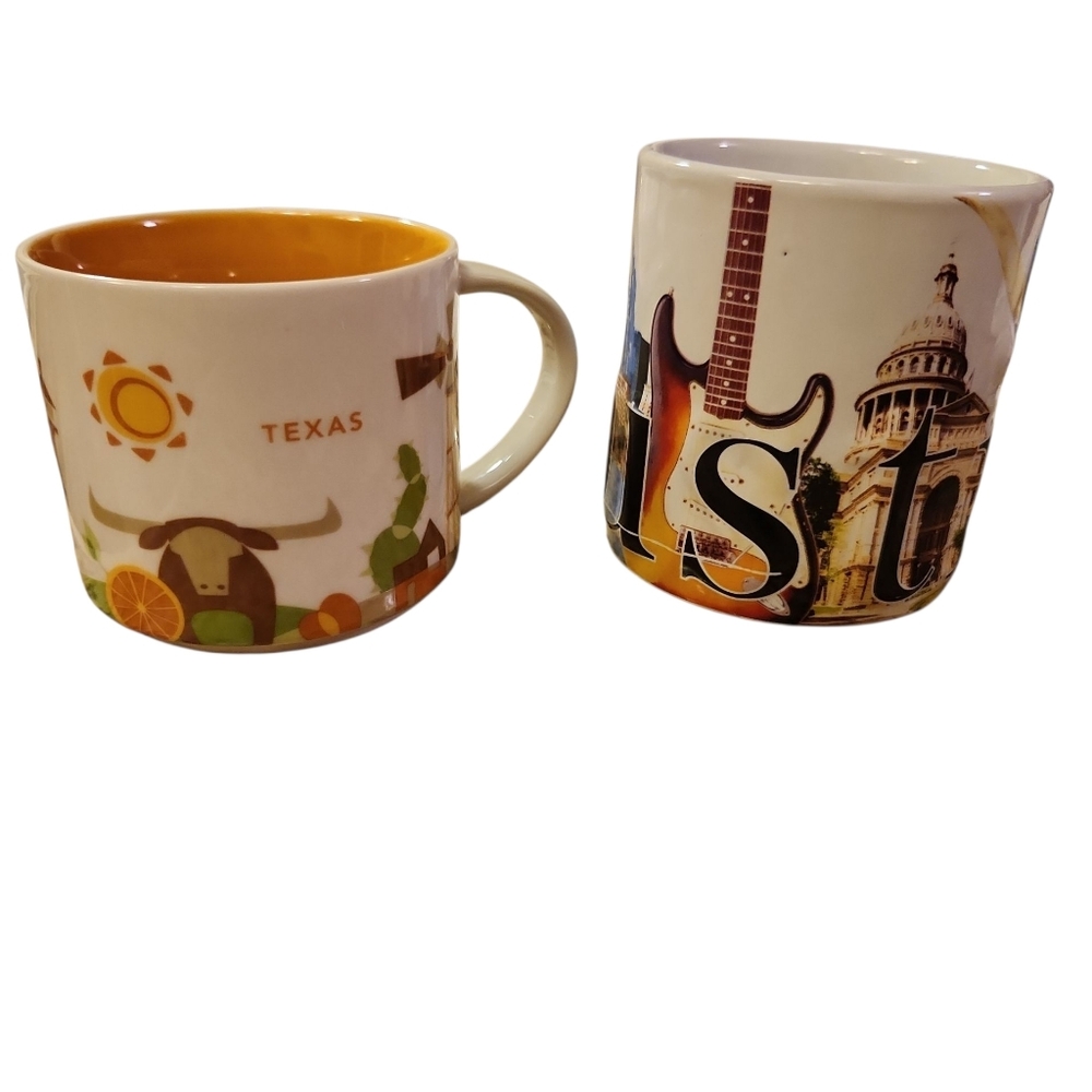 Texas Themed Ceramic Mug Set - Starbucks and Americaware